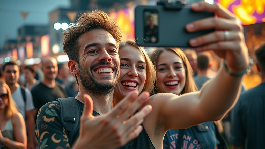 authentic user generating content for social media marketing strategies, outdoor festival, community building