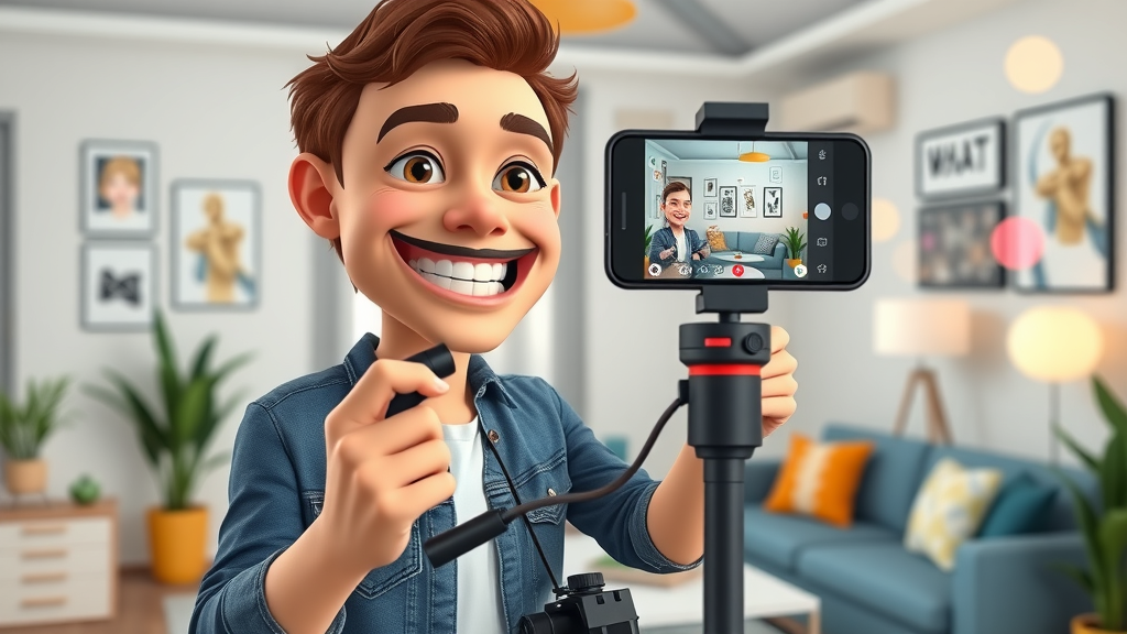influencer marketing, charismatic influencer filming a social media post, social media marketing strategies