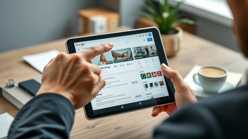 close-up of optimized Google Business Profile page digital marketing local online marketing
